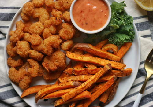 Fried Chicken with Chips