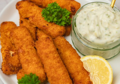 Fish Fingers with Tartar Sauce